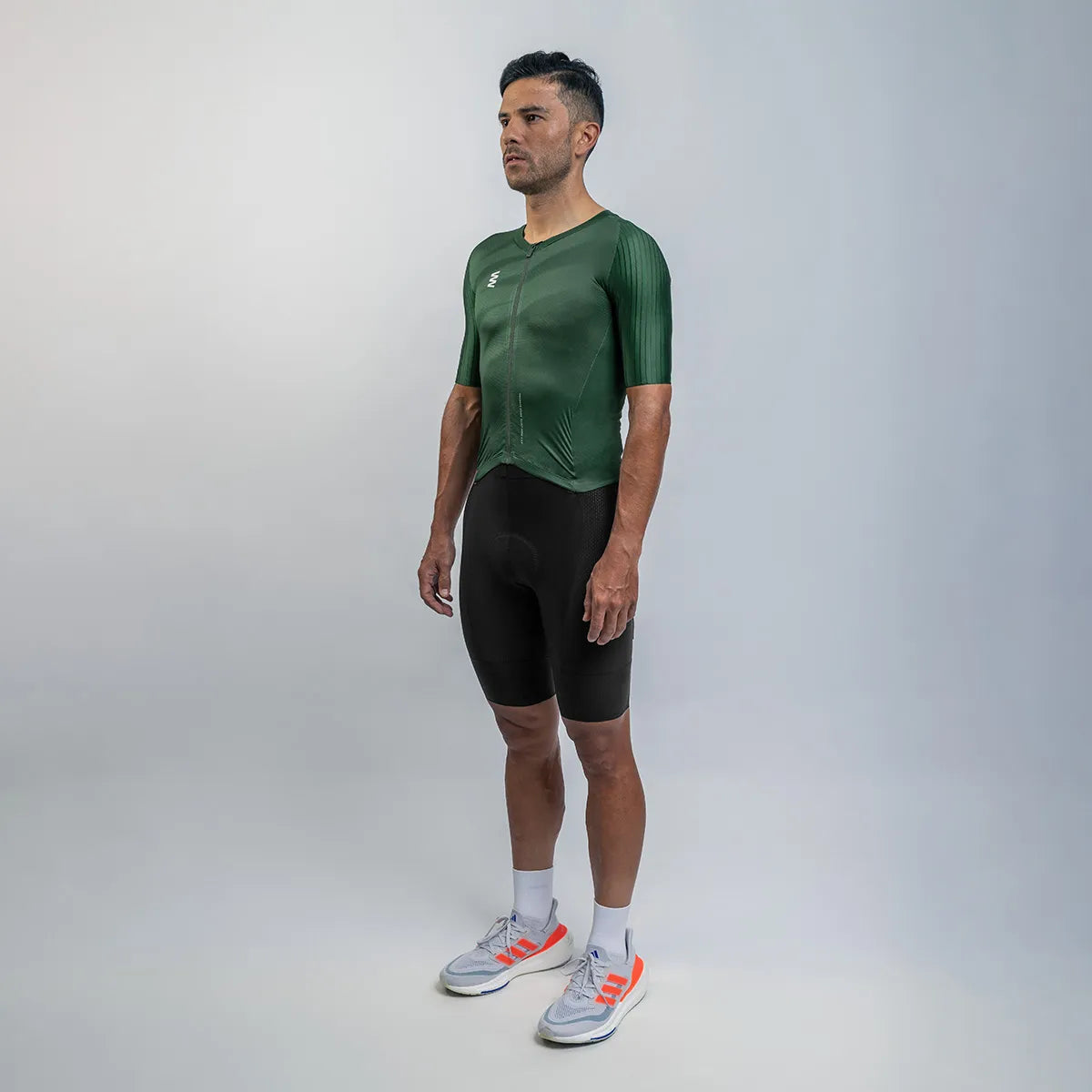 Trisuit Manga Corta Cierre Completo Pro Hombre (AEROTRI GREEN)