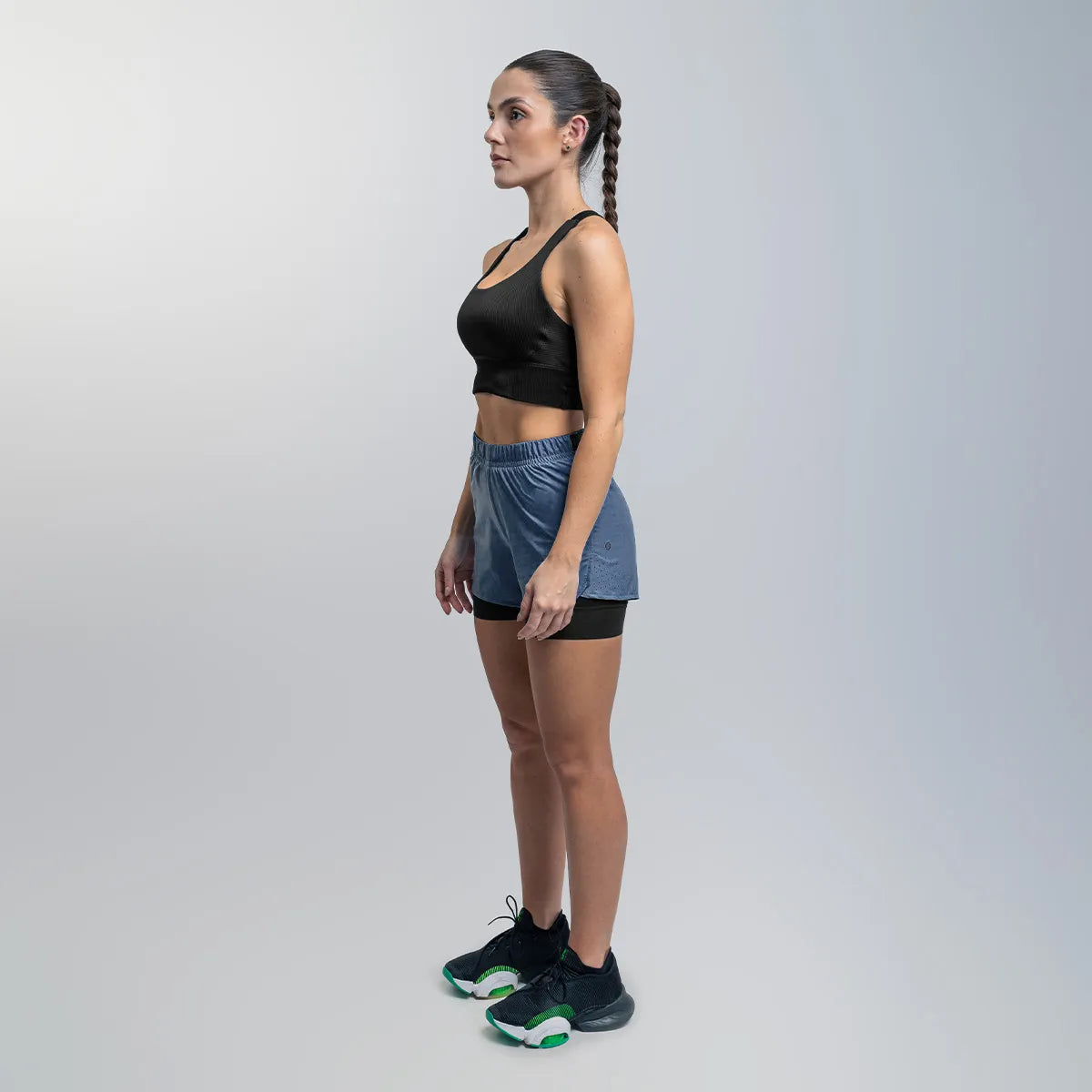 Short Con Licra Running Mujer (HYBRID BLUE)