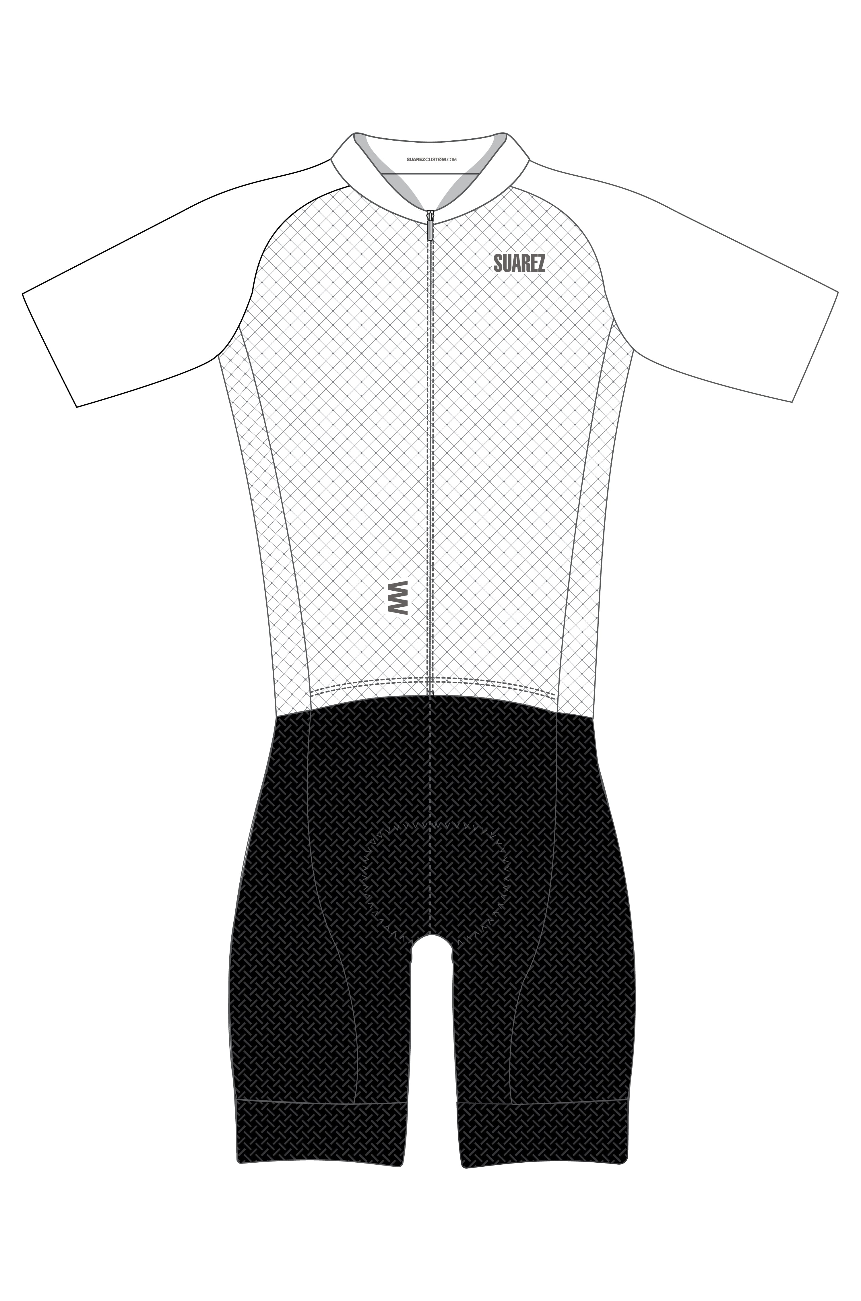 Trisuit Manga Corta Cierre Completo Pro Hombre (AEROTRI BLANC 2.6)