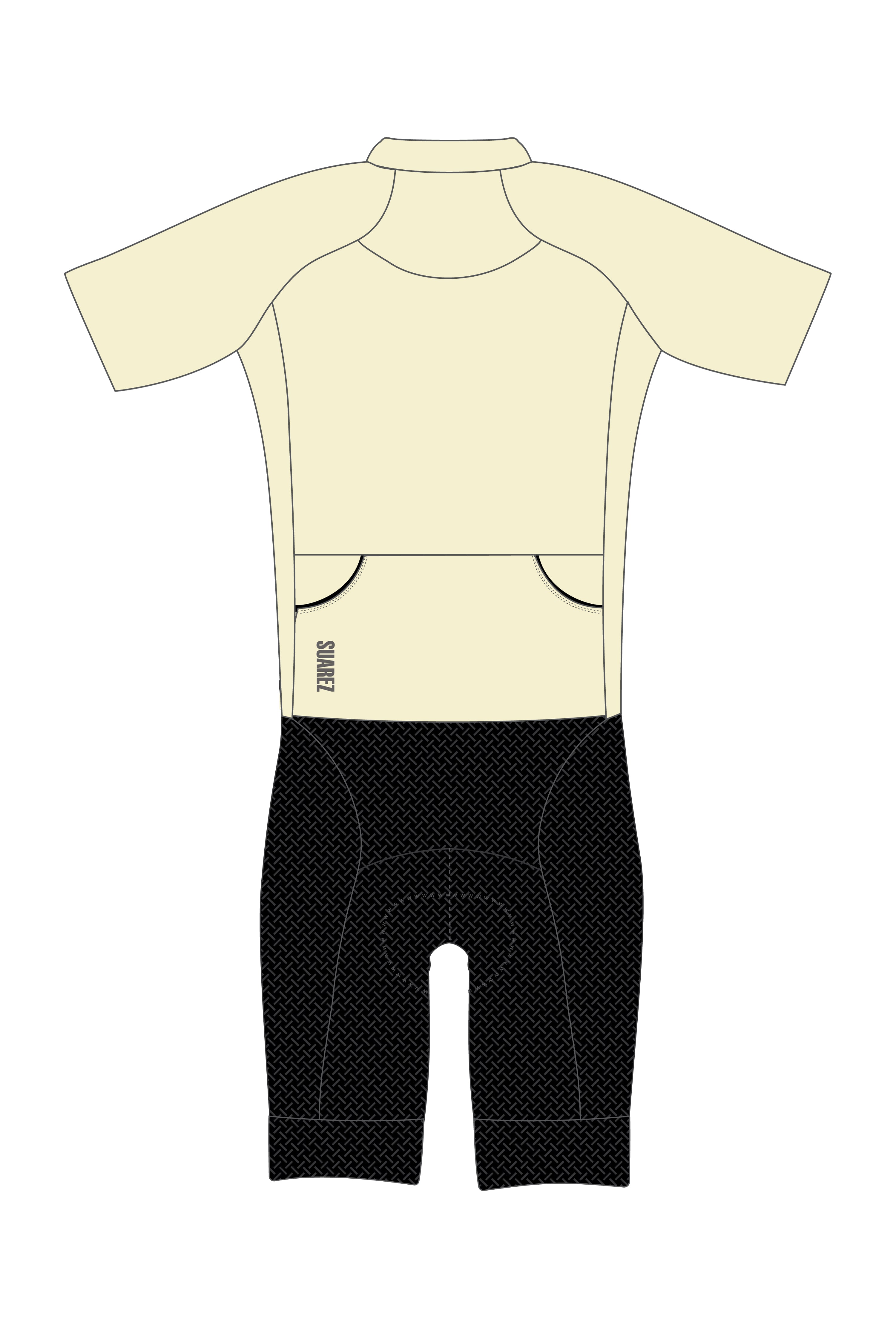 Trisuit Manga Corta Cierre Completo Pro Hombre (AEROTRI LEMON CREAM 2.6)