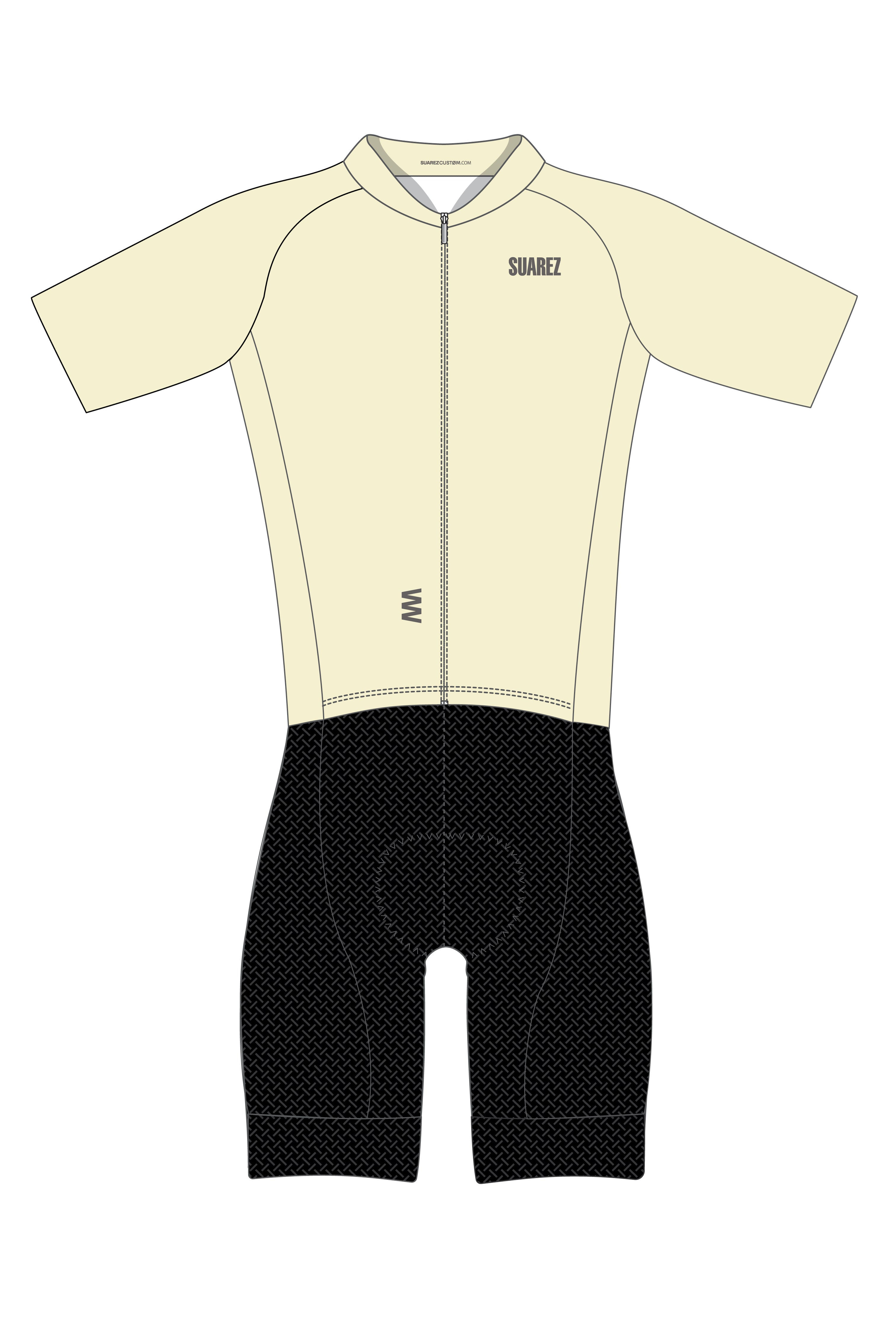 Trisuit Manga Corta Cierre Completo Pro Hombre (AEROTRI LEMON CREAM 2.6)