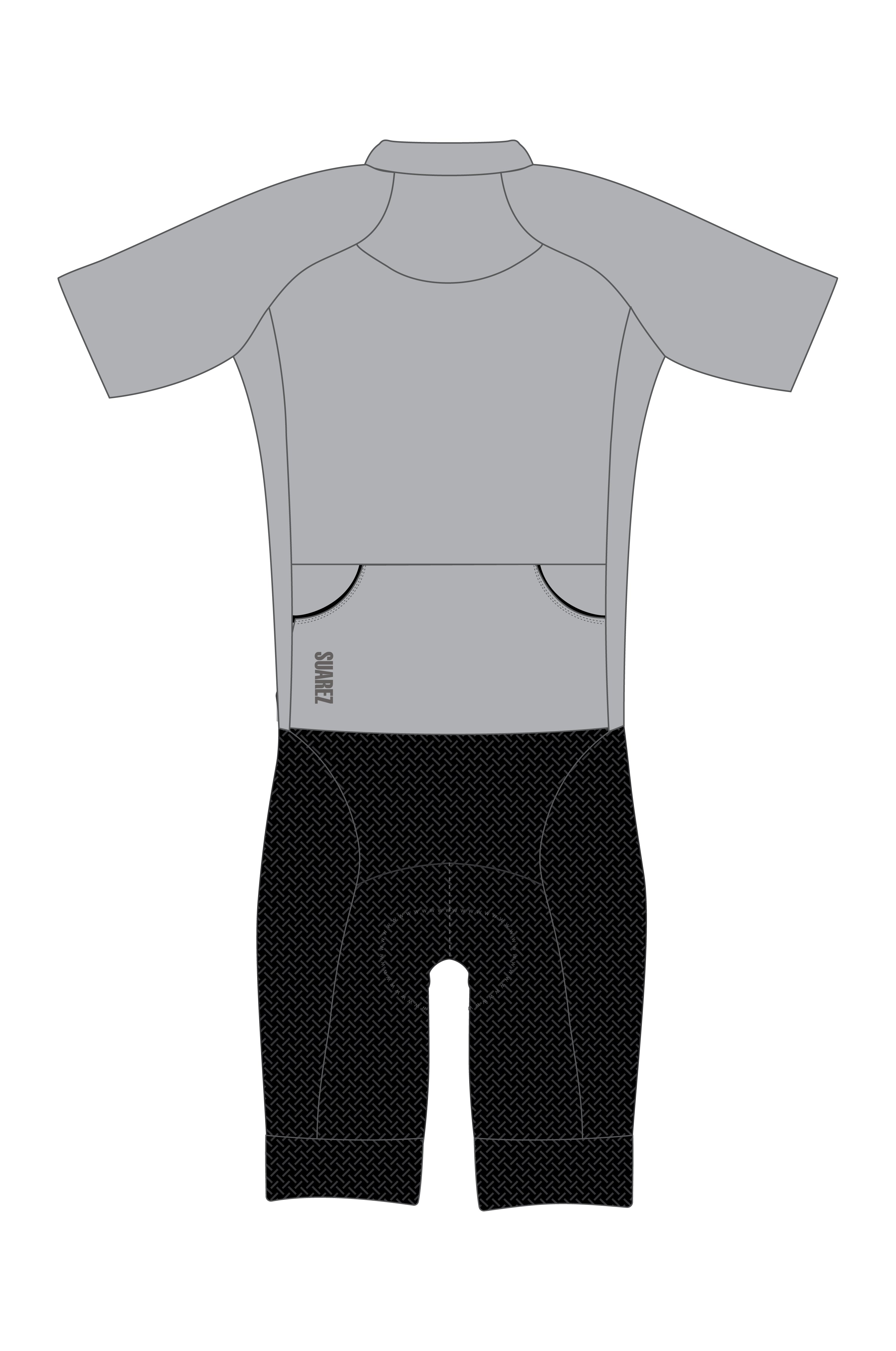 Trisuit Manga Corta Cierre Completo Pro Hombre (AEROTRI SILVER GRAY 2.6)