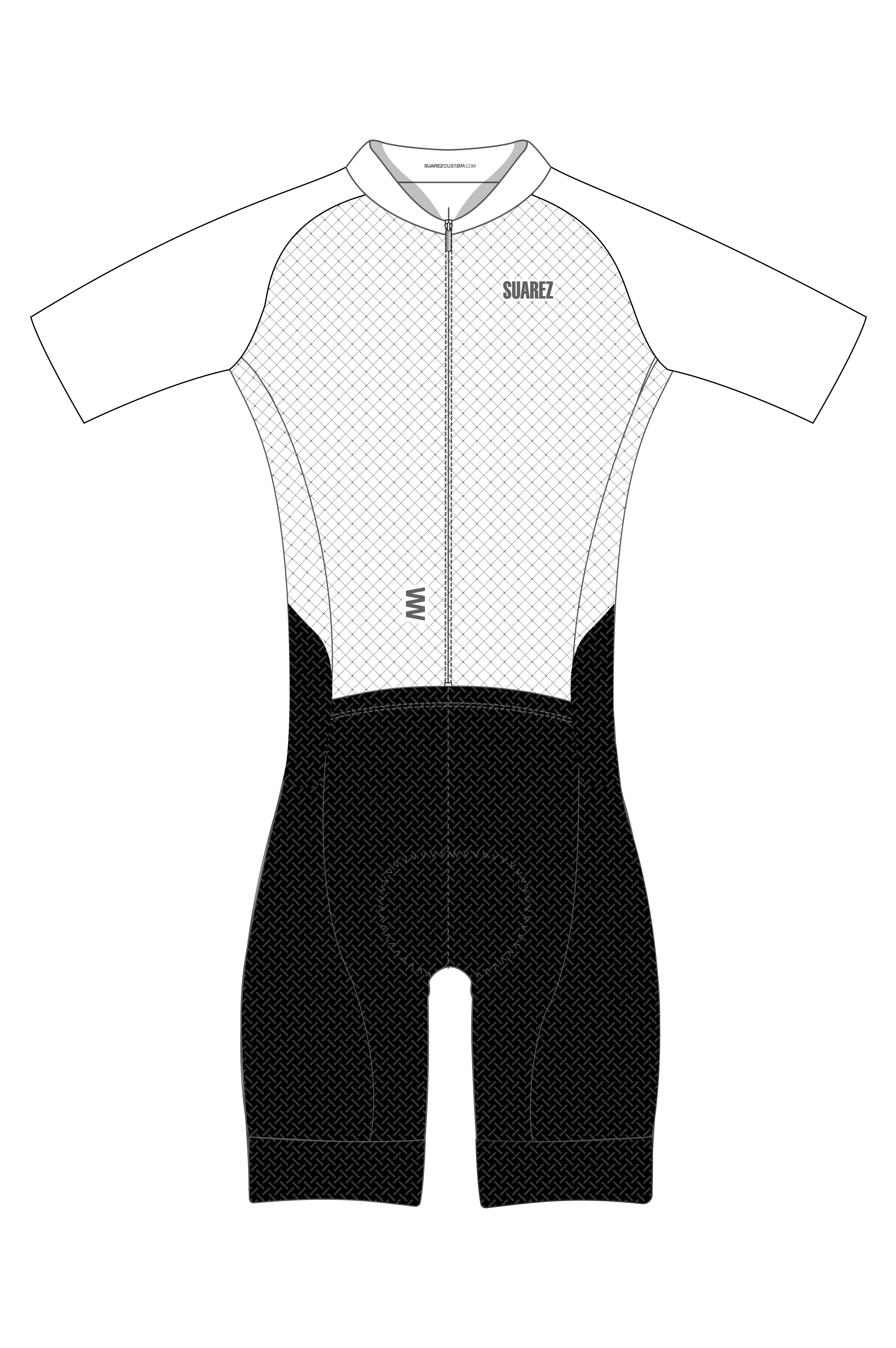 Trisuit Manga Corta Cierre Completo Pro Mujer (AEROTRI BLANC 2.6)