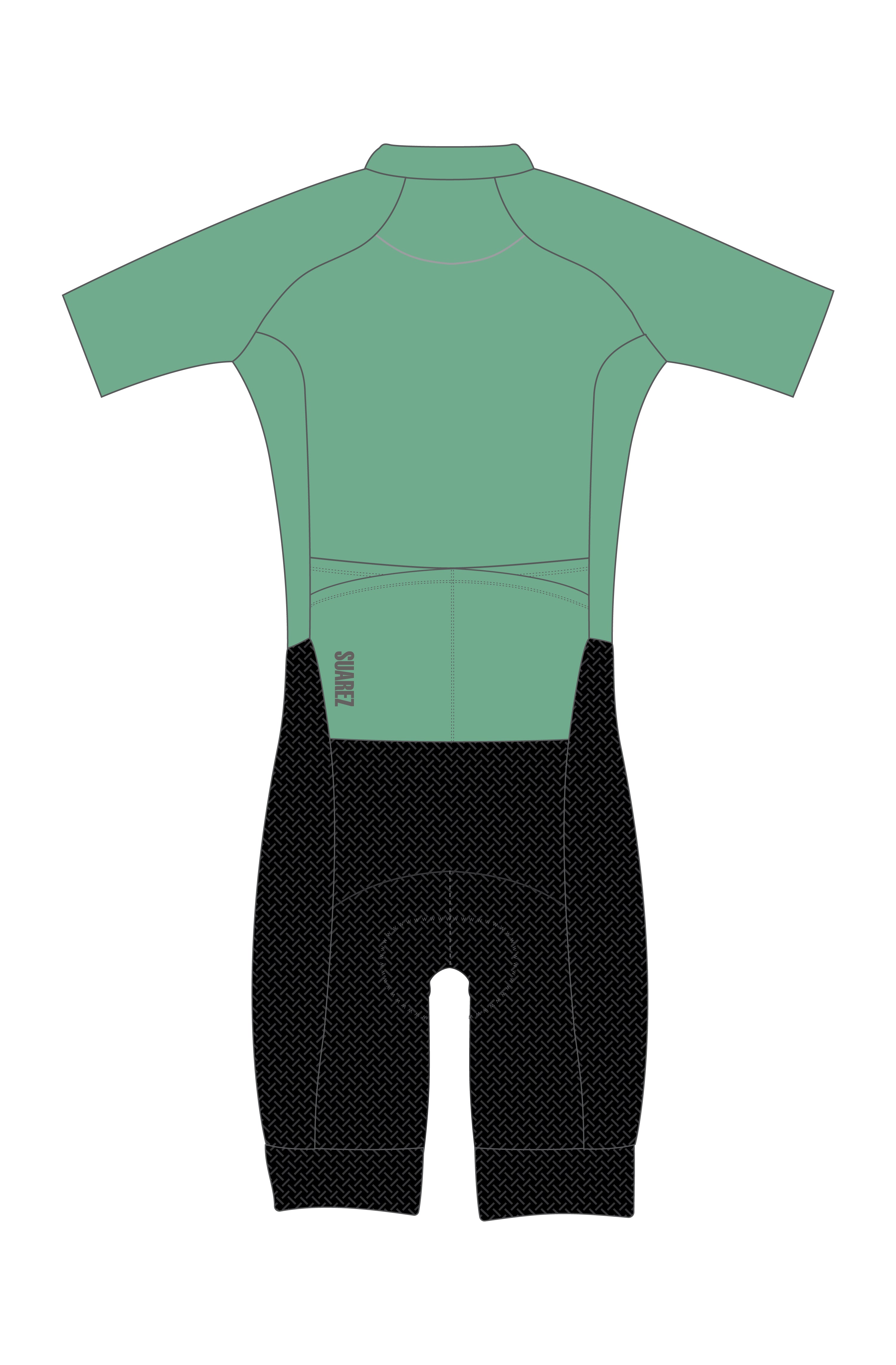 Trisuit Manga Corta Cierre Completo Pro Mujer (AEROTRI EMERALD 2.6)