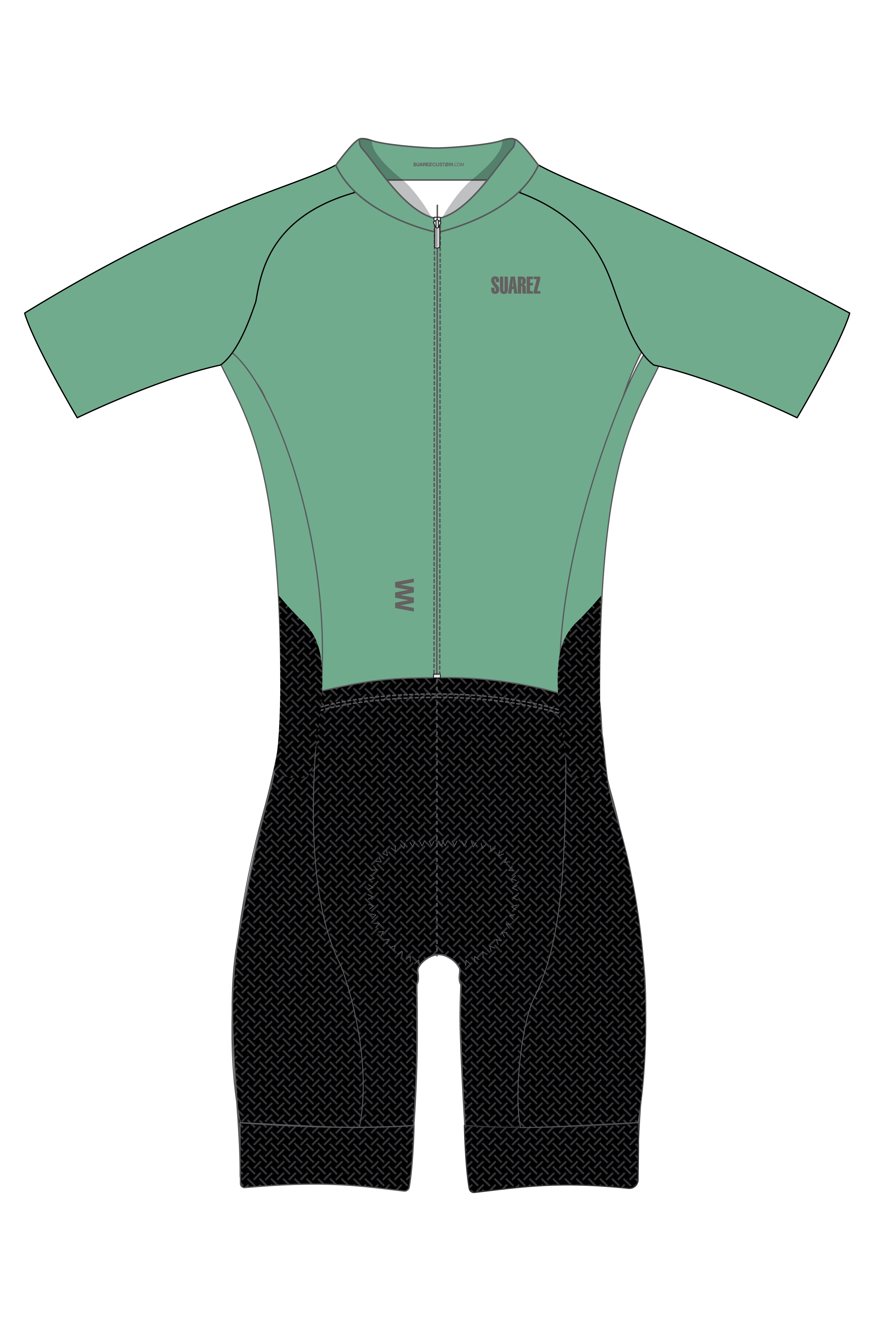 Trisuit Manga Corta Cierre Completo Pro Mujer (AEROTRI EMERALD 2.6)