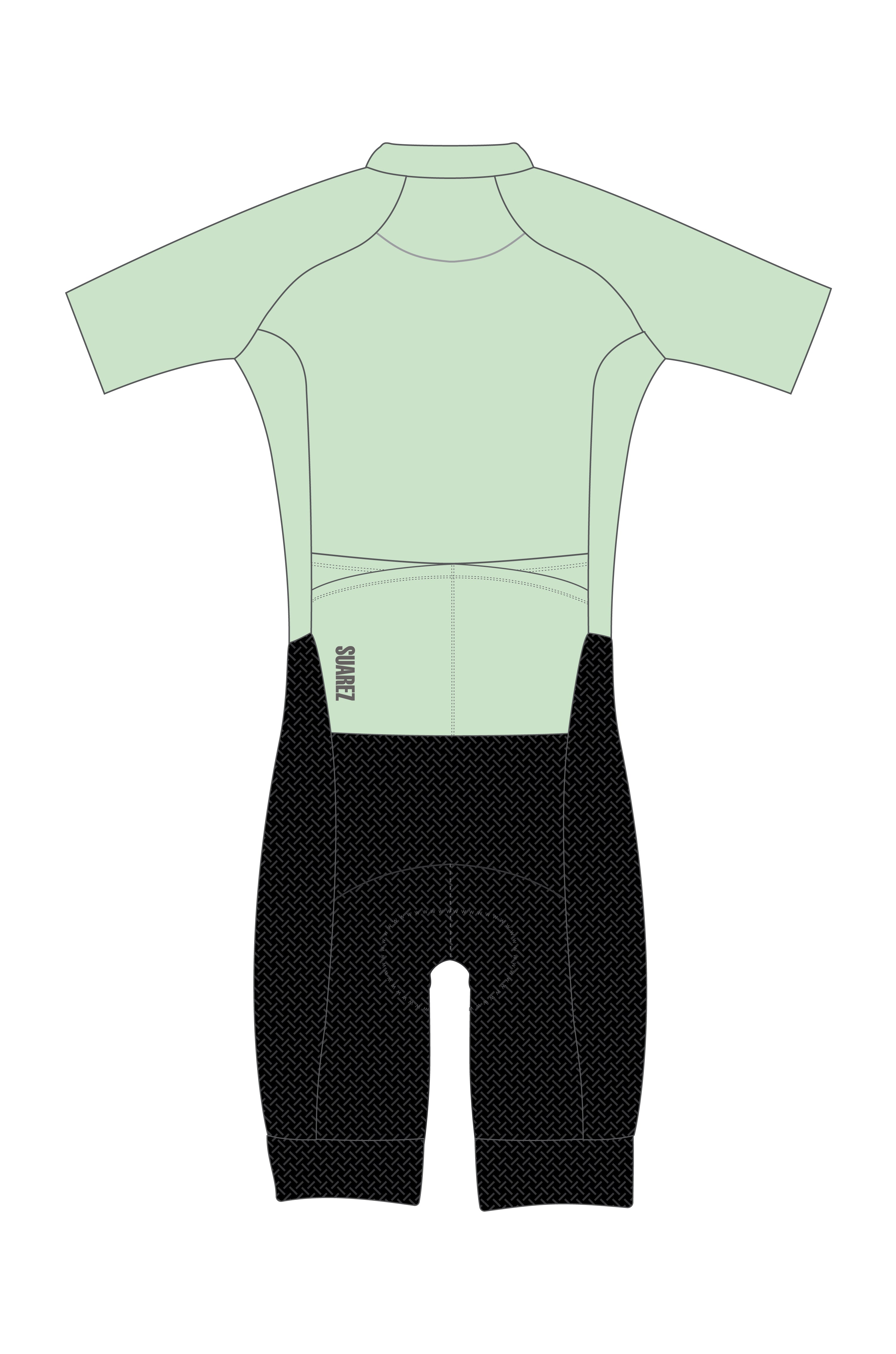 Trisuit Manga Corta Cierre Completo Pro Mujer (AEROTRI GREEN TEA 2.6)