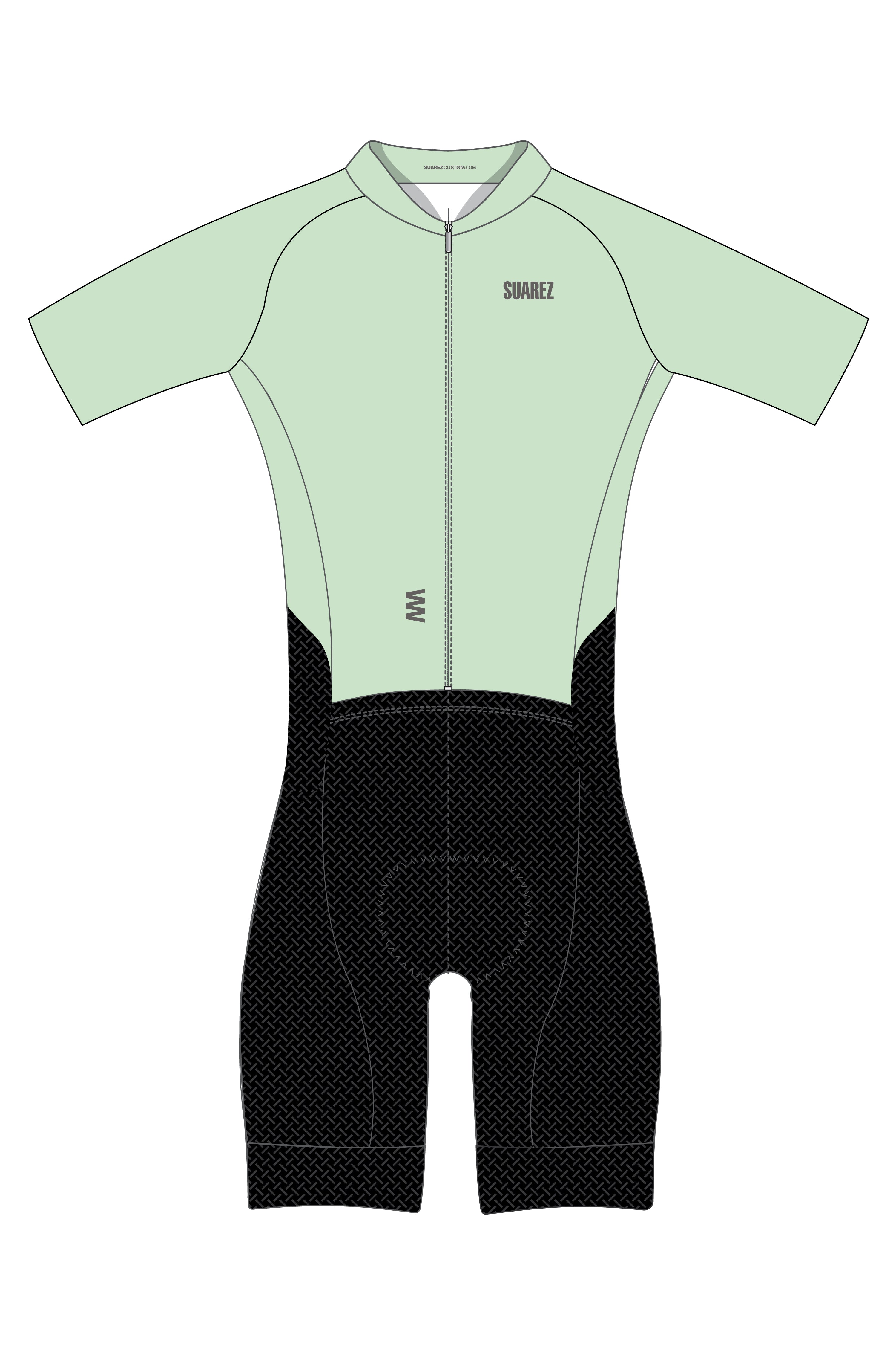 Trisuit Manga Corta Cierre Completo Pro Mujer (AEROTRI GREEN TEA 2.6)