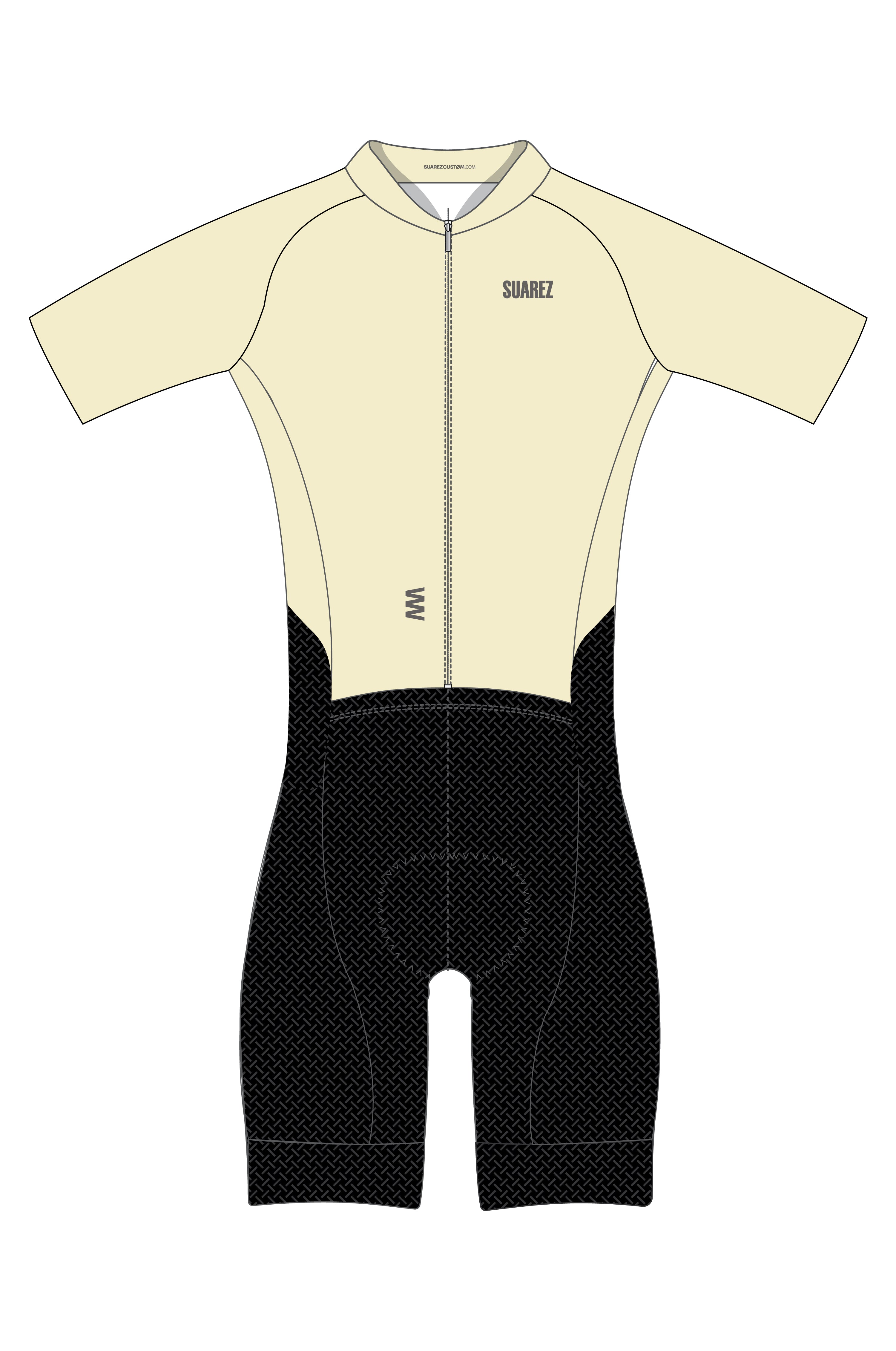 Trisuit Manga Corta Cierre Completo Pro Mujer (AEROTRI LEMON CREAM 2.6)
