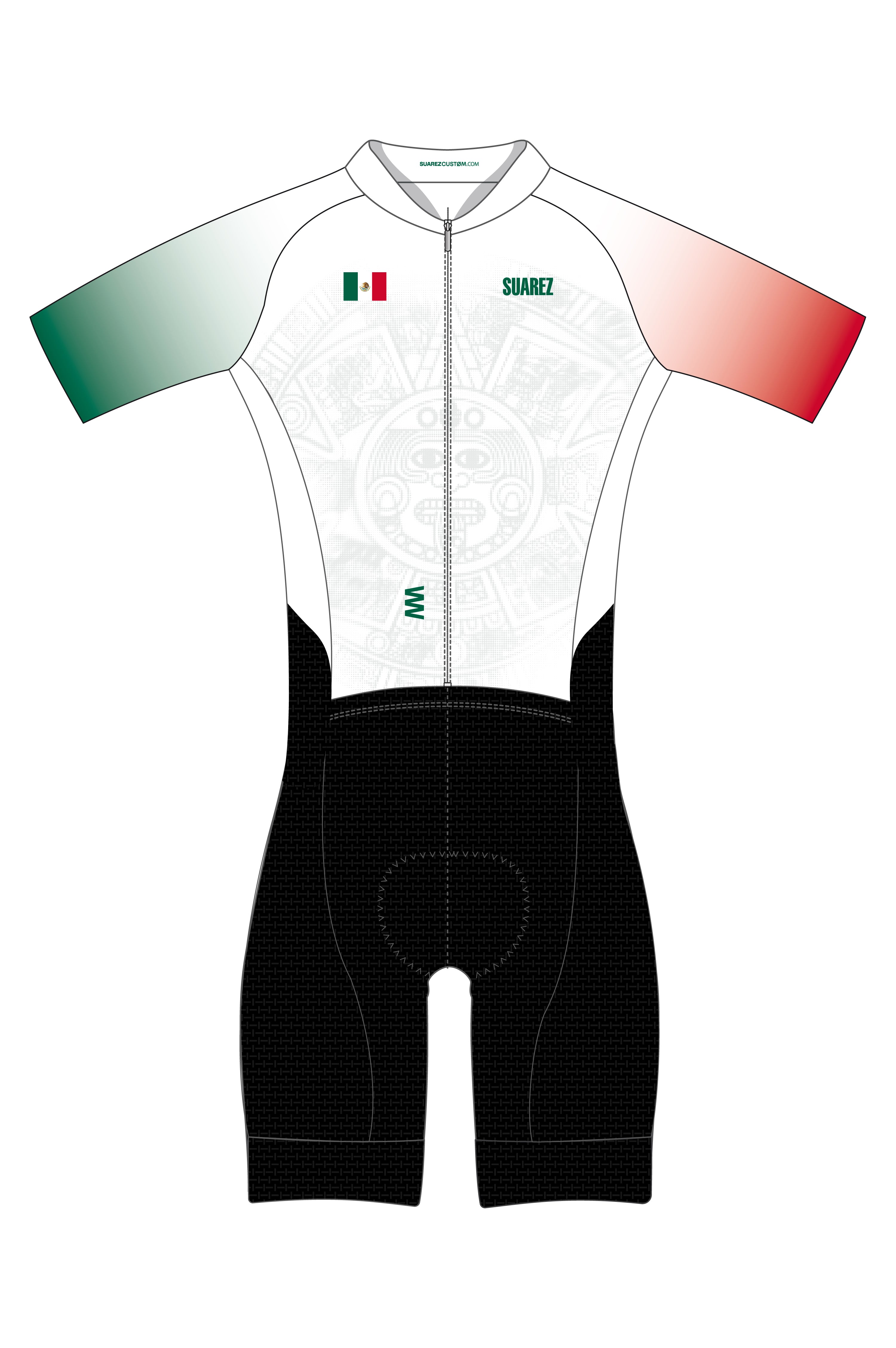 Trisuit Manga Corta Cierre Completo Pro Mujer (AEROTRI MEX 2.6)