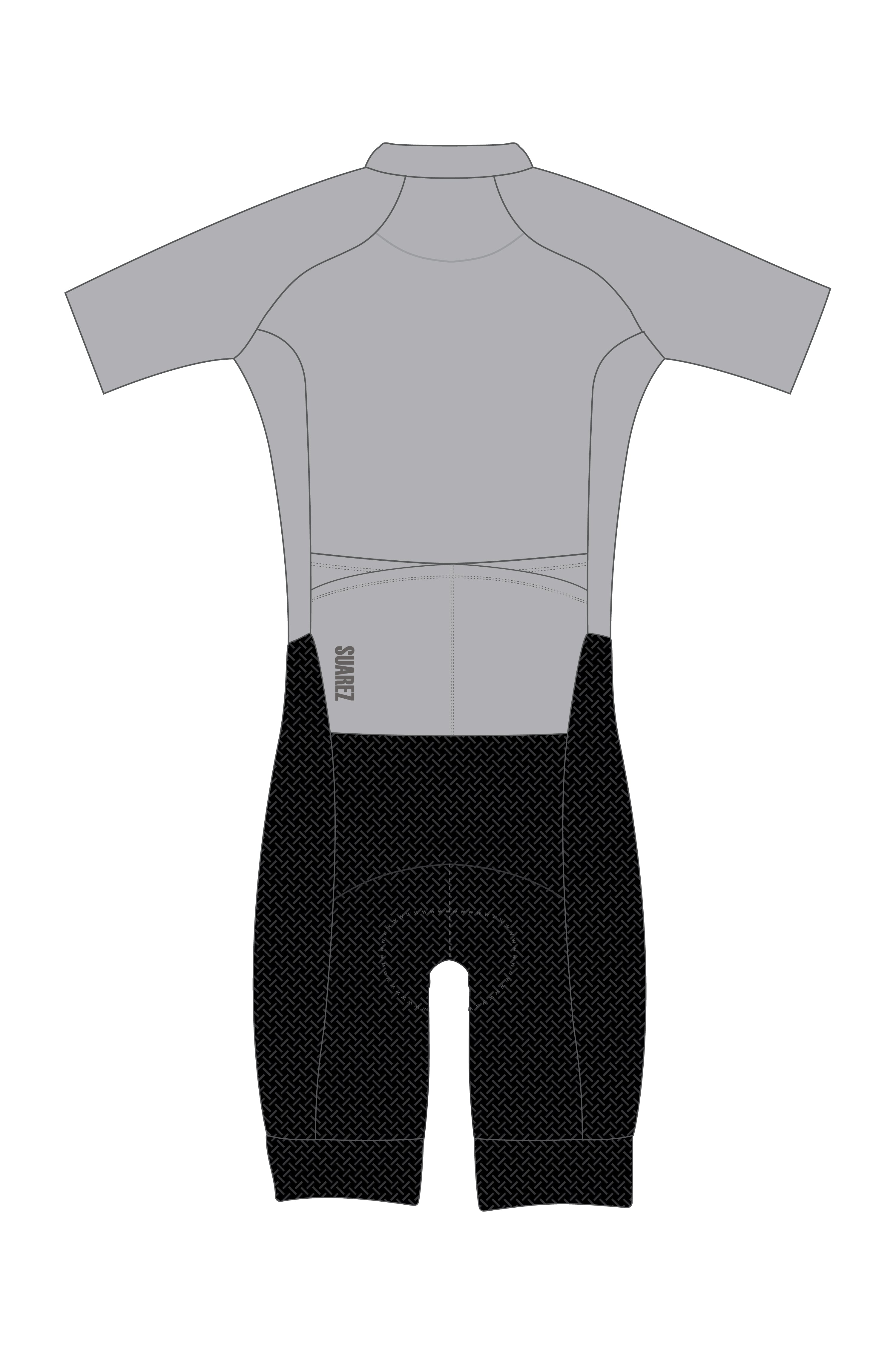 Trisuit Manga Corta Cierre Completo Pro Mujer (AEROTRI SILVER GRAY 2.6)
