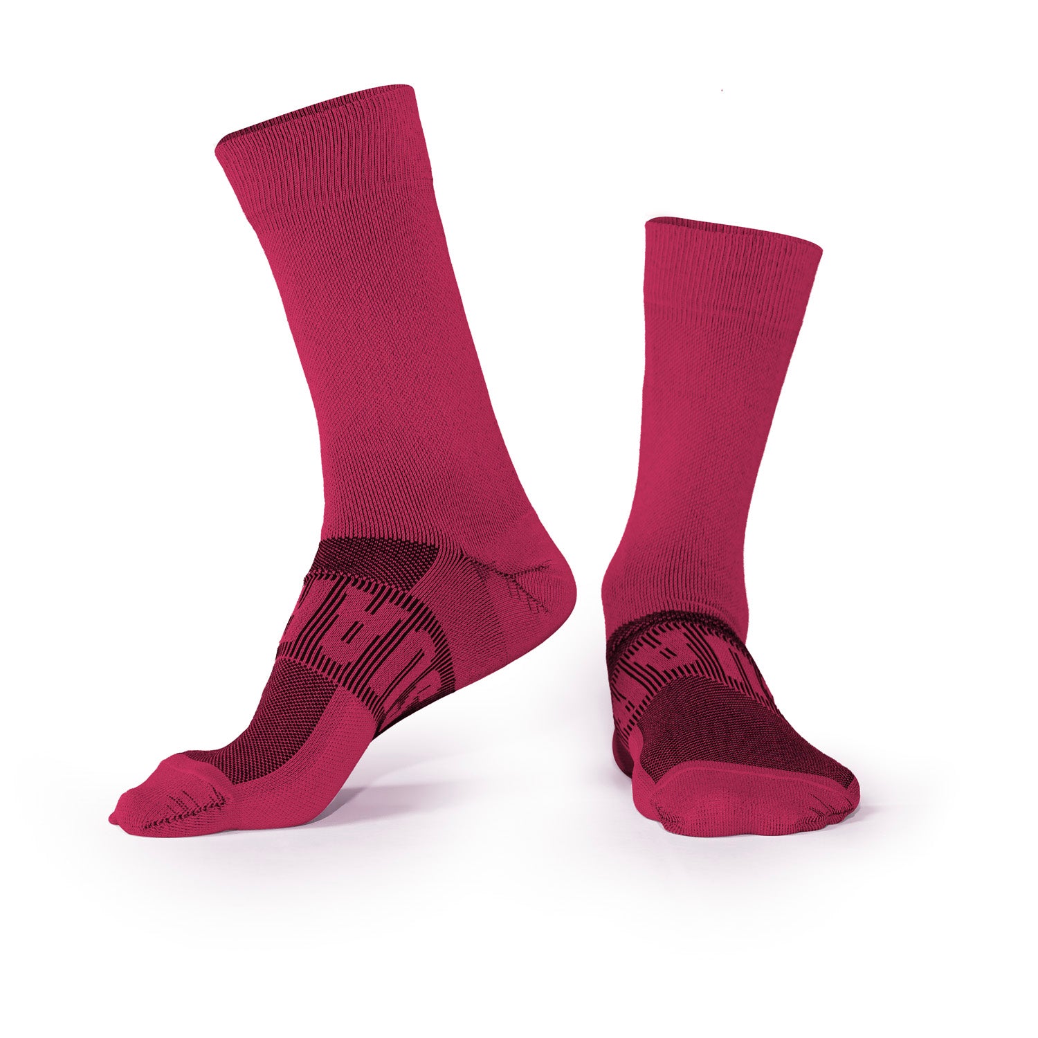 Calcetines Bike 7” Accesorios Unisex (DUALTONE WINE)