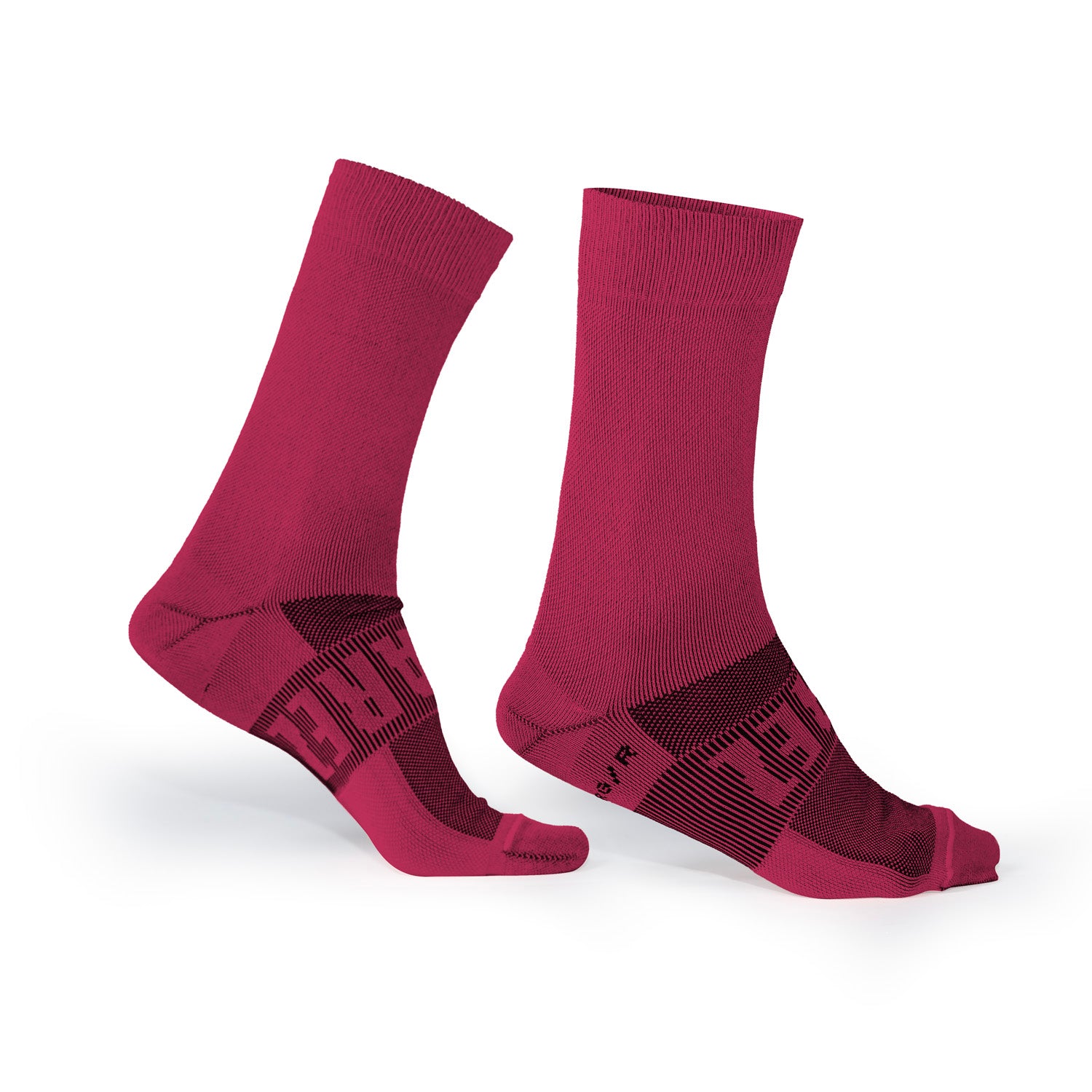 Calcetines Bike 7” Accesorios Unisex (DUALTONE WINE)