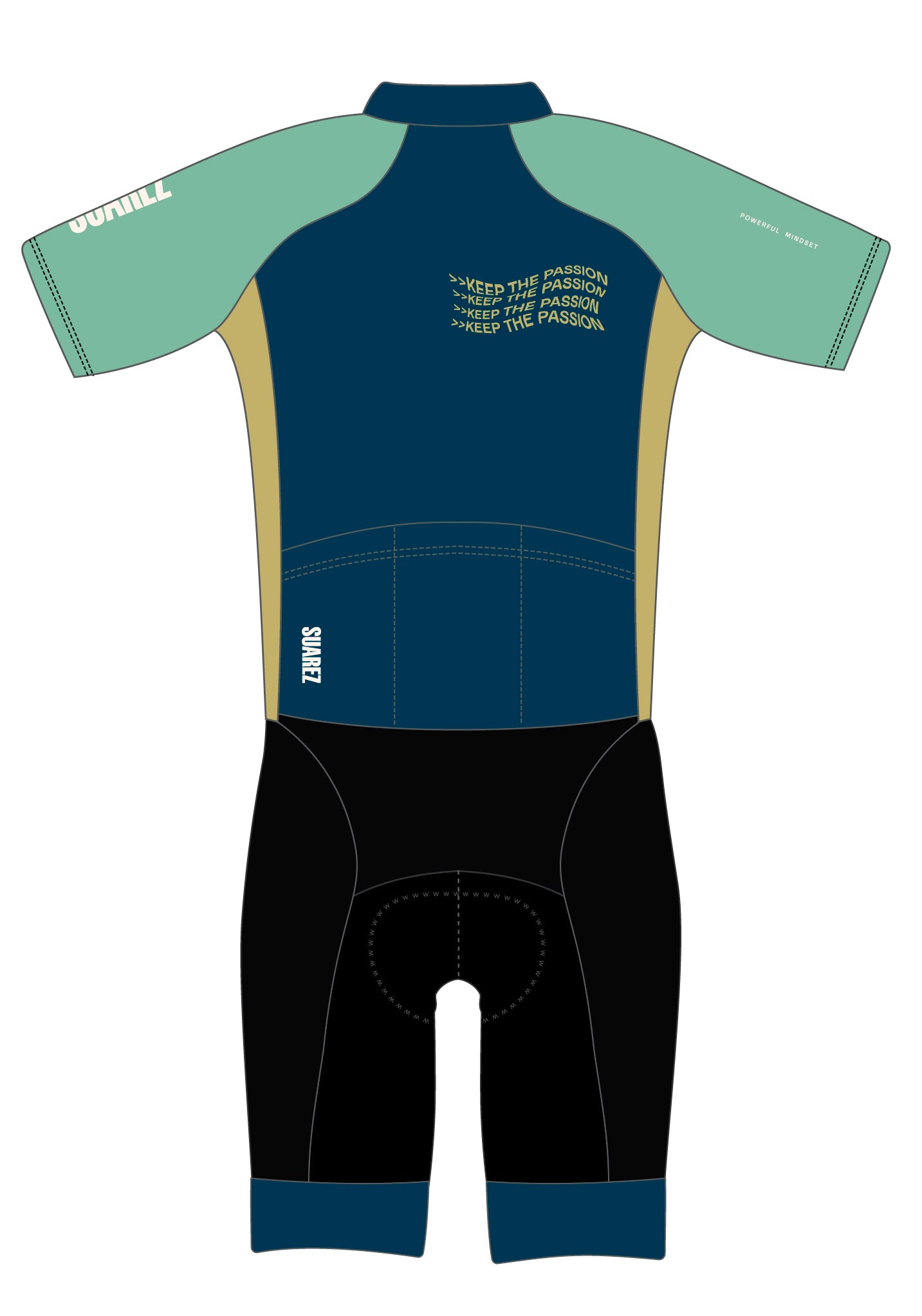 Trisuit Manga Corta Cierre Completo Avant Hombre (BOLD ASH BLUE 2.6)