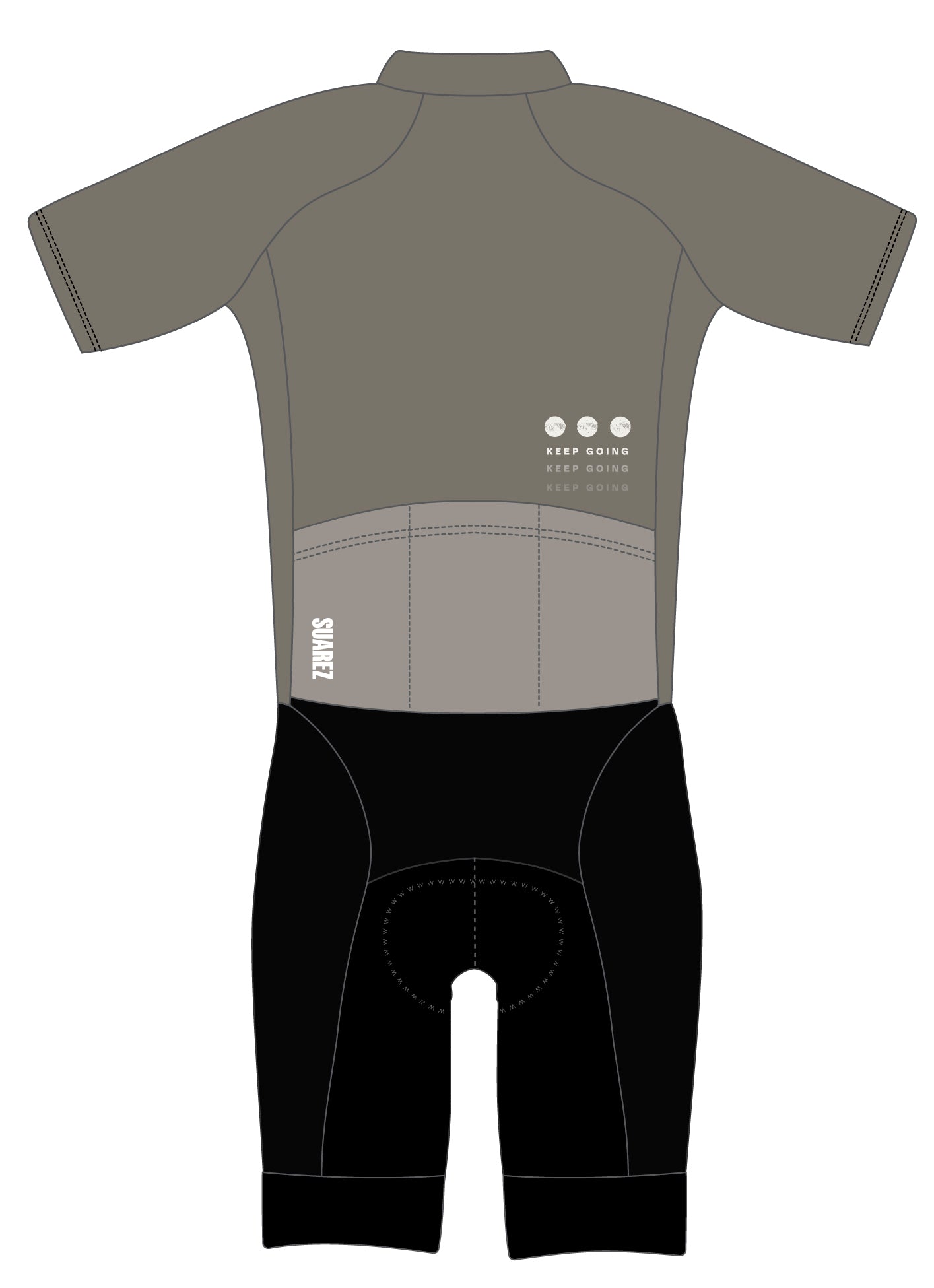 Trisuit Manga Corta Cierre Completo Avant Hombre (BOLD TEA LEAF 2.6)