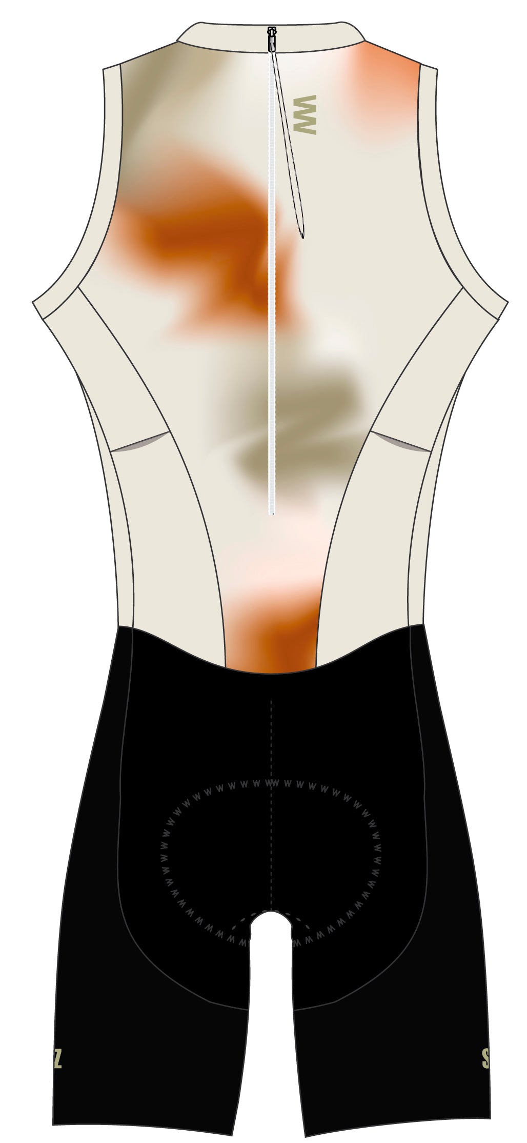 Trisuit Sin Mangas Cierre Trasero Pro Hombre (BEAST MINERAL 2.6)