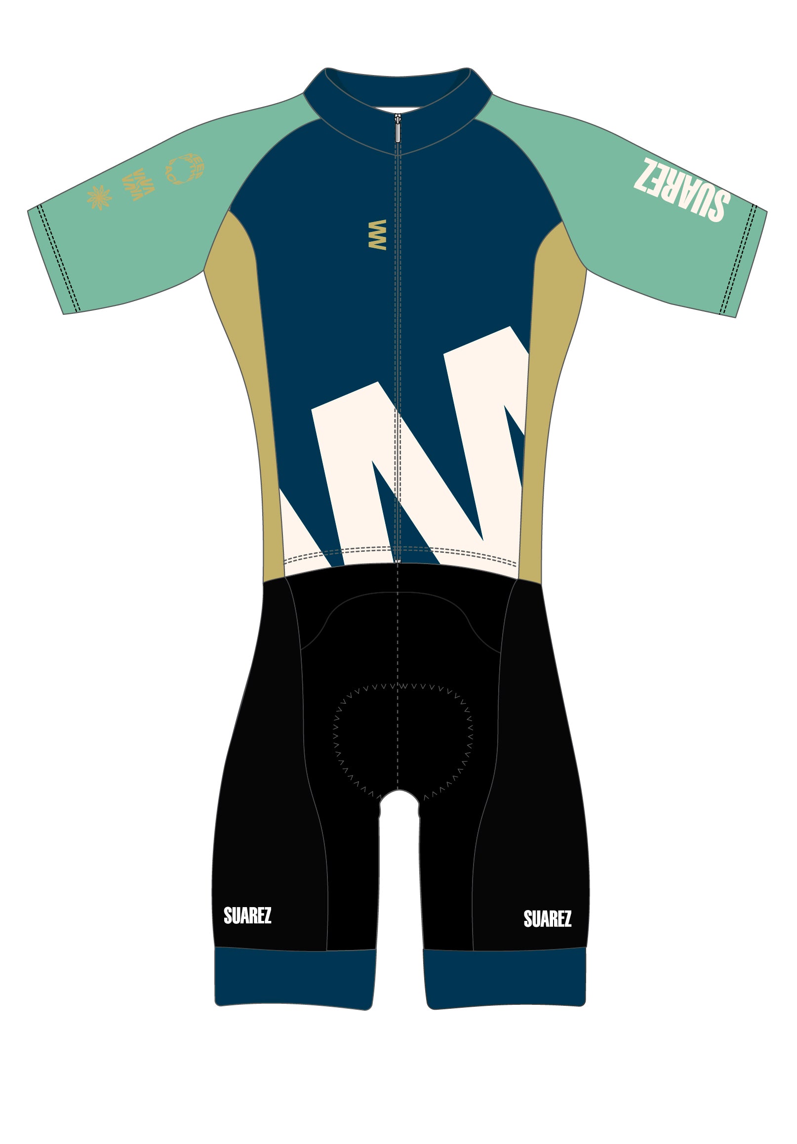 Trisuit Manga Corta Cierre Completo Avant Mujer (BOLD ASH BLUE 2.6)