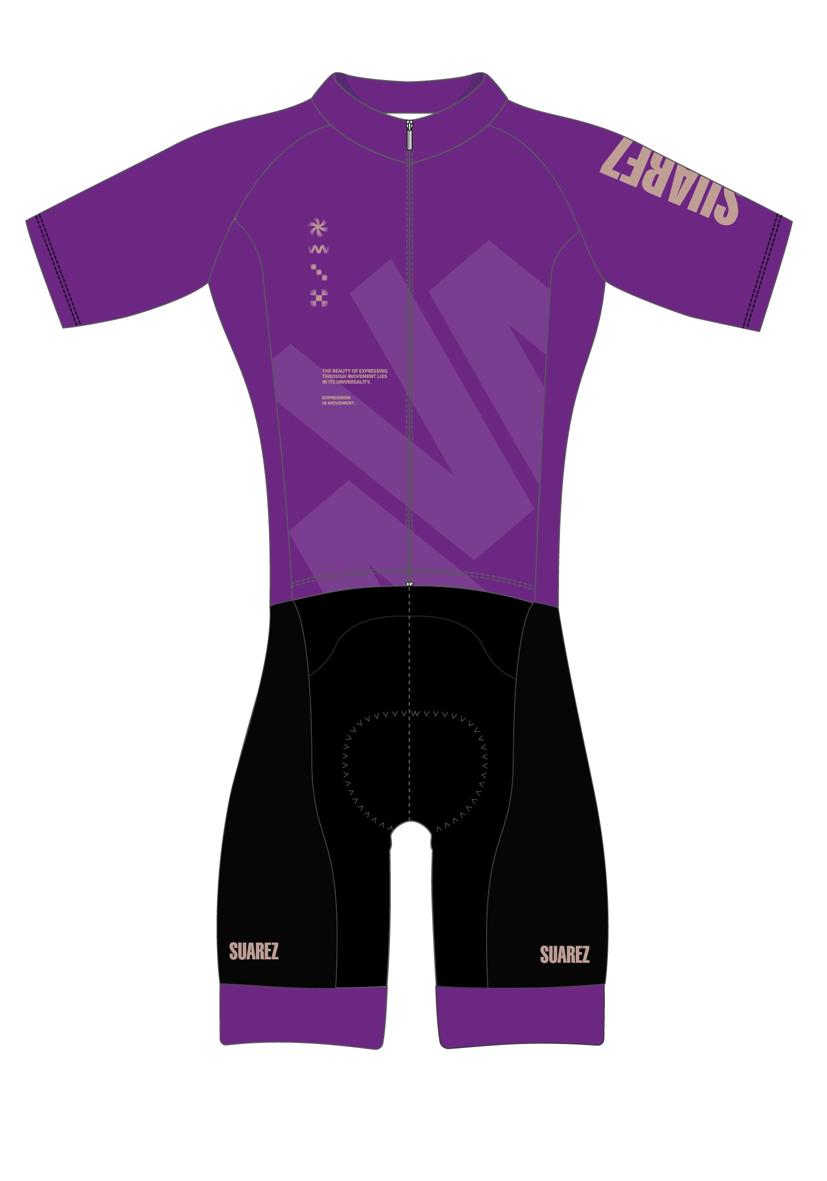 Trisuit Manga Corta Cierre Completo Avant Mujer (BOLD DEEP ORCHID 2.6)