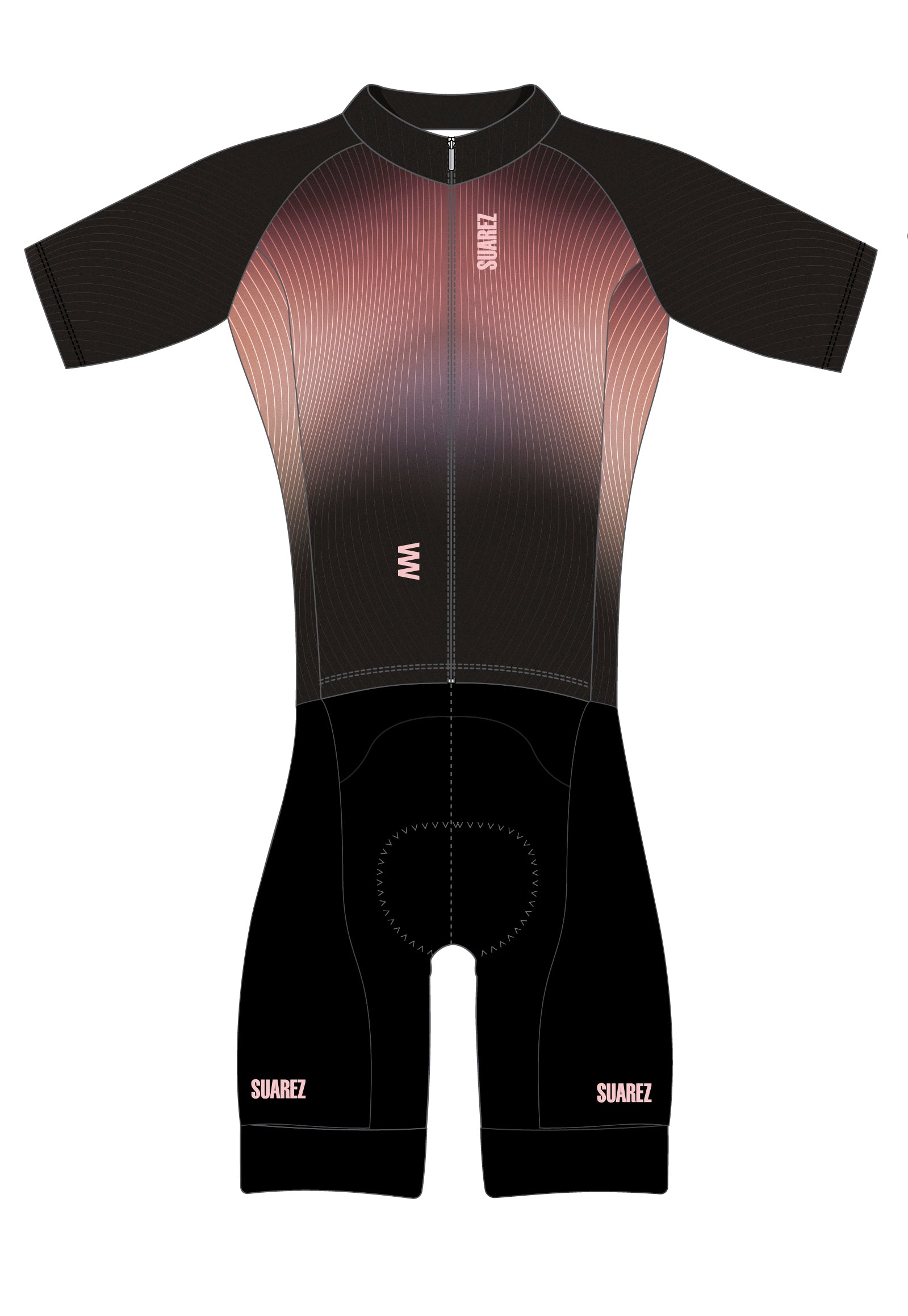 Trisuit Manga Corta Cierre Completo Avant Mujer (BOLD NIGHTSHADE 2.6)