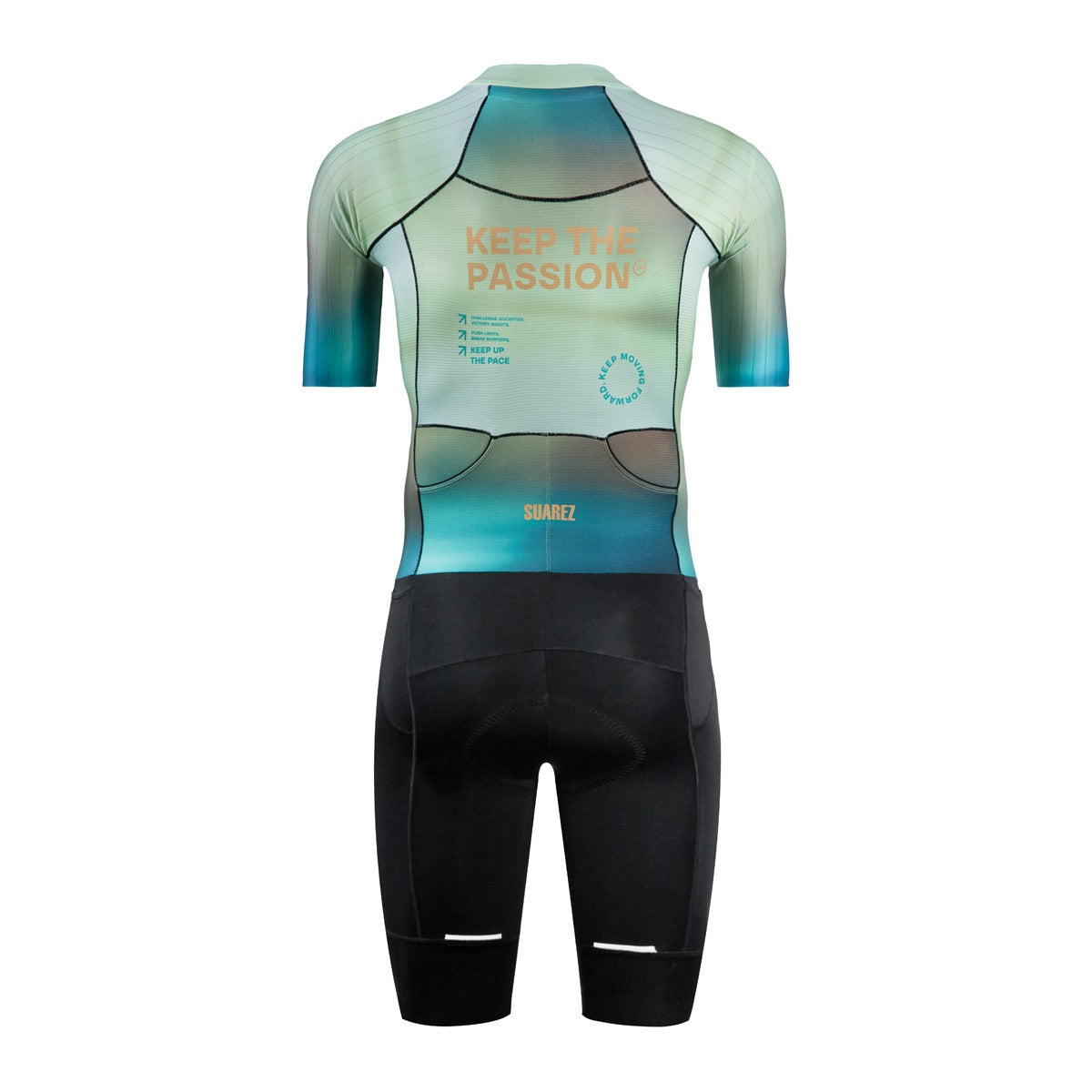 Trisuit Manga Corta Cierre Completo Performance Hombre (CORE TRI GREEN 2.4)