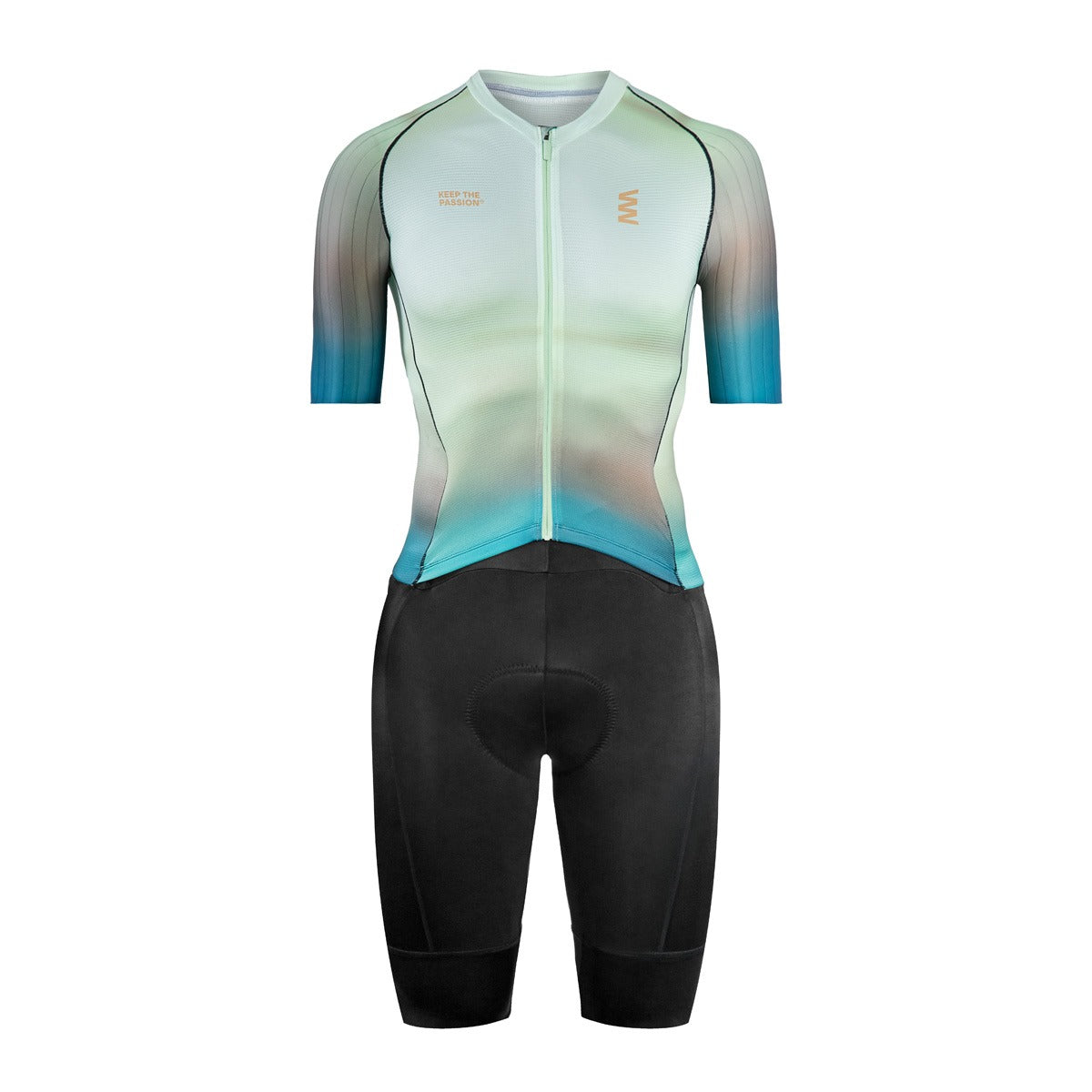 Trisuit Manga Corta Cierre Completo Performance Hombre (CORE TRI GREEN 2.4)